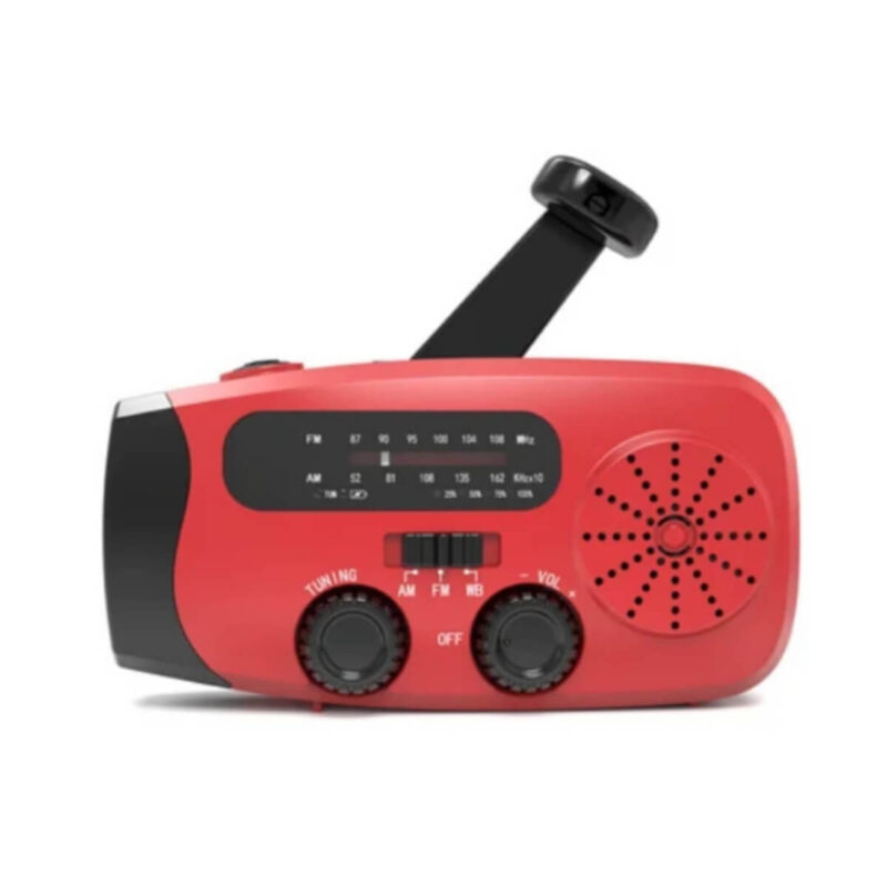 Noodradio - AMFM - Zonne-energie & Handzwengel - 2000 mAh Powerbank