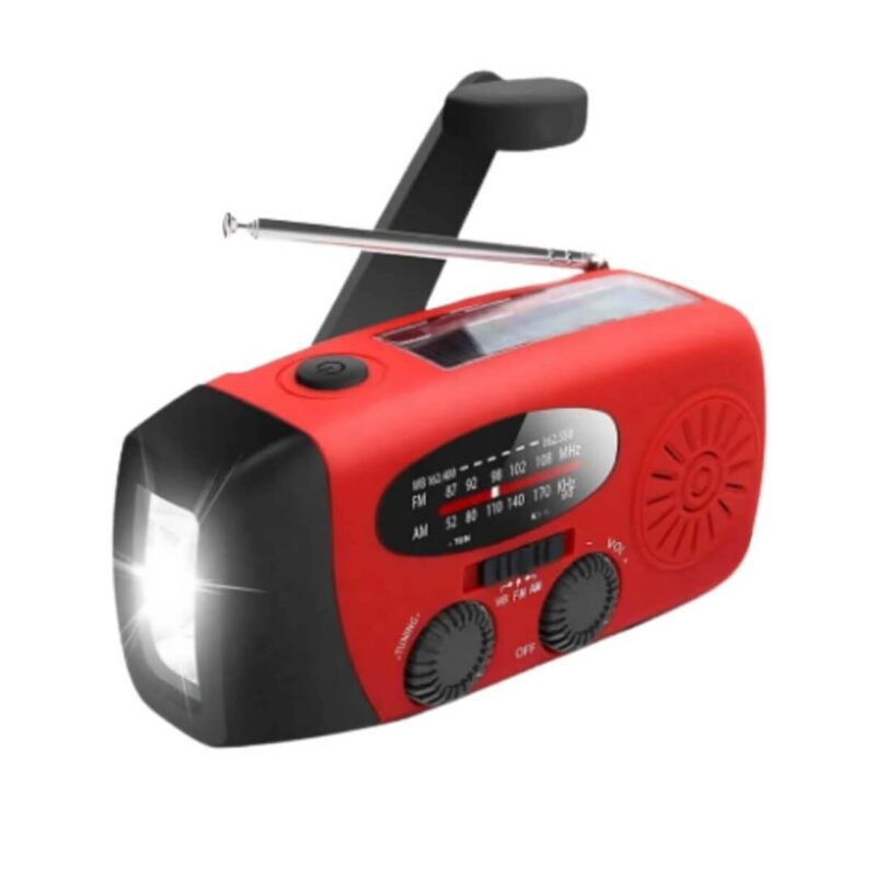 Noodradio - AMFM - Zonne-energie & Handzwengel - 2000 mAh Powerbank Noodradio - AMFM - Zonne-energie & Handzwengel - 2000 mAh Powerbank